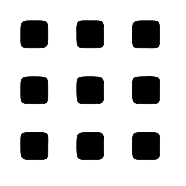 un fond blanc avec des carrés noirs qui disent rectangle