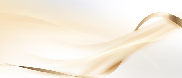 Fond blanc élégant avec des éléments dorés élégants Conception d'illustration vectorielle abstraite 3D moderne