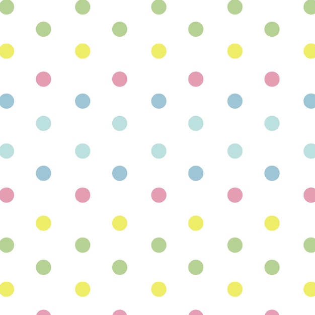 un fond blanc avec des points colorés dessus