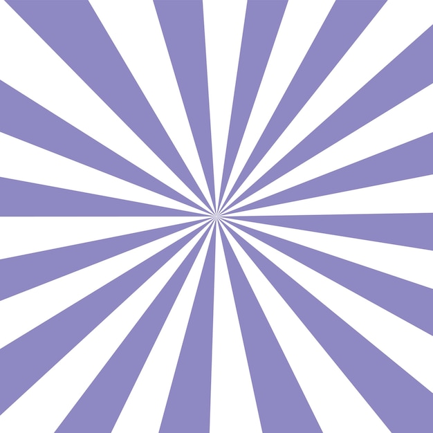 Fond blanc avec des rayons de soleil purpur Soleil d'été abstrait brille Illustration vectorielle plane