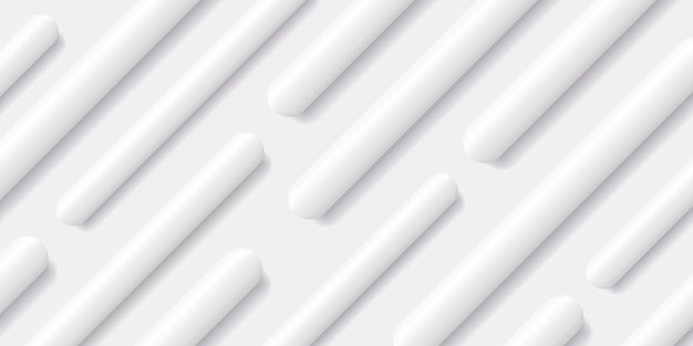 Fond blanc avec des rayures convexes créant un graphique 3d à texture pointillée