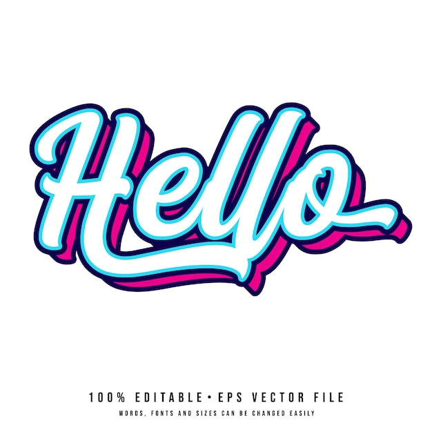 un fond blanc avec un texte bleu et rose hello super - chaîne