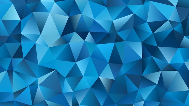 Fond bleu abstrait ou fond bleu avec un motif de triangle
