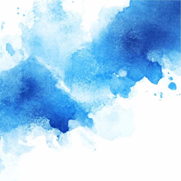 Fond bleu aquarelle Splash pour les publications sur les réseaux sociaux