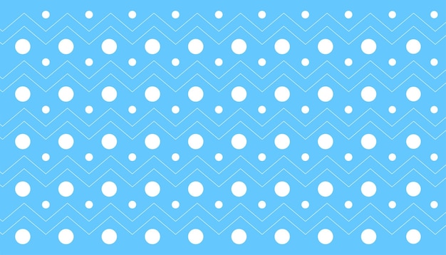 Un Fond Bleu Avec Des Cercles Blancs Et Un Motif En Zigzag.