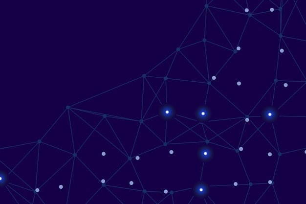 Un fond bleu avec un fond bleu et une ligne avec des points qui dit "nuage"