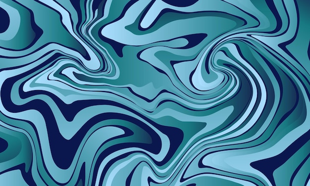 Fond bleu liquide abstrait de vecteur Texture d'effet de marbre pour la conception de colis