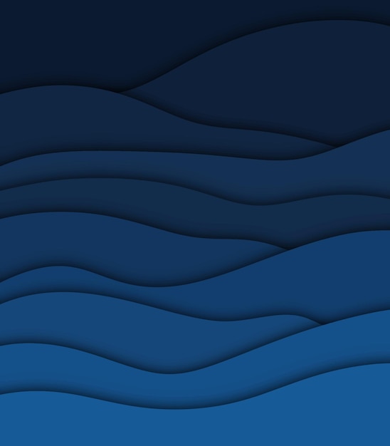 Vecteur fond bleu avec un motif ondulé