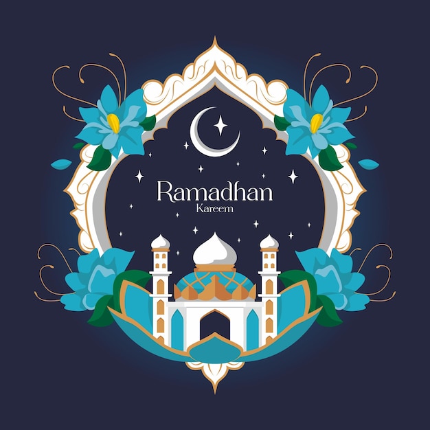 Le Fond Bleu De Ramadhan Kareem