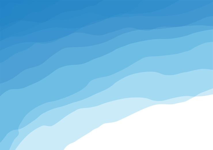 Vecteur fond bleu des vagues