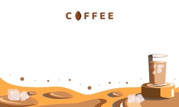 Fond Boire Du Café Design Illustration Vectorielle