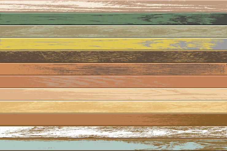 Vecteur fond en bois vintage avec des couleurs anciennes et fanées