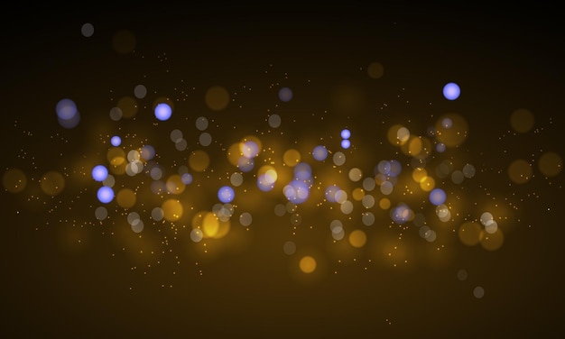 Fond de bokeh réaliste abstrait vectoriel