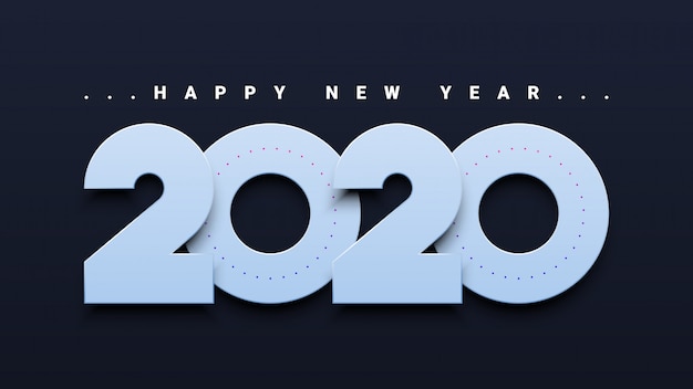 Fond de bonne année 2020