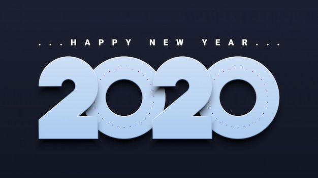 Vecteur fond de bonne année 2020