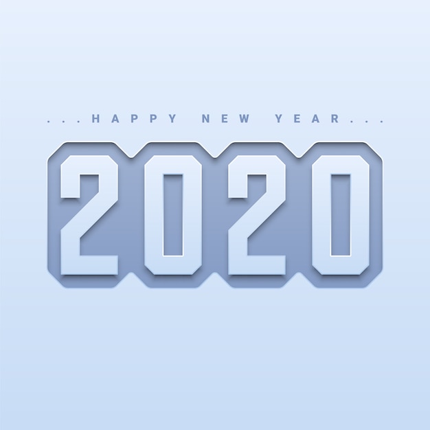 Vecteur fond de bonne année 2020