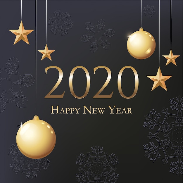 Vecteur fond de bonne année 2020