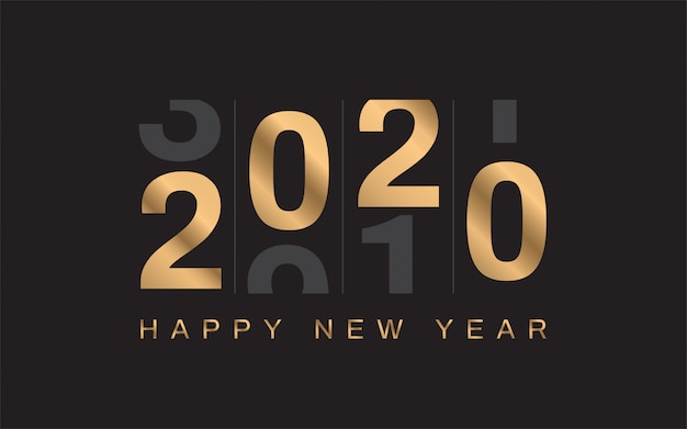 Fond de bonne année 2020