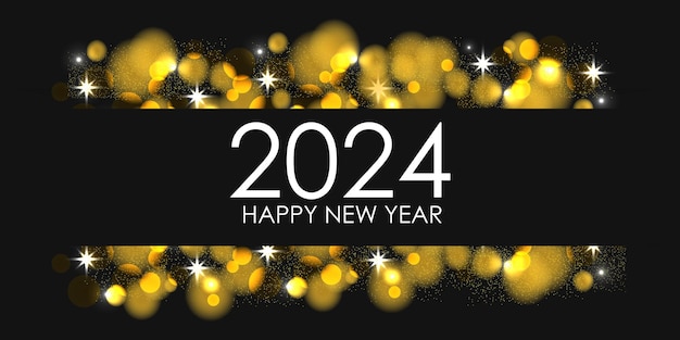 Vecteur fond de bonne année 2024