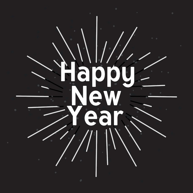 Fond de bonne année fond isolé