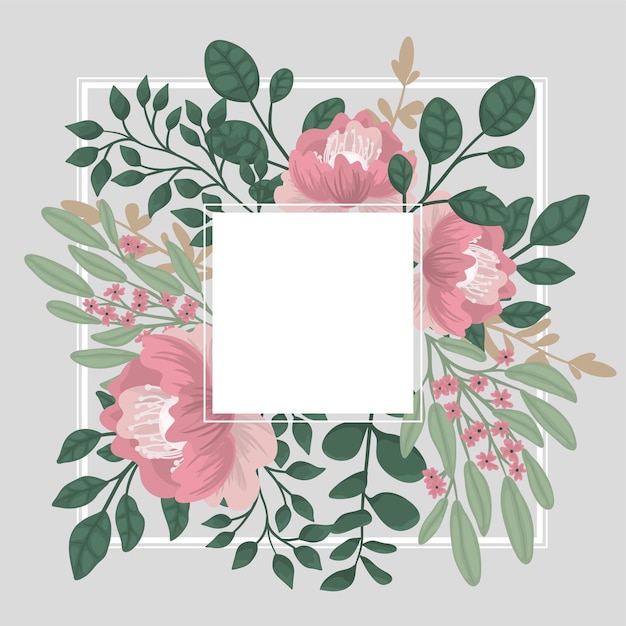 Fond De Bordure Florale - Bordure Fleurie Rose