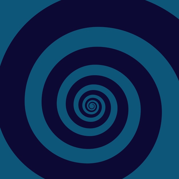 Fond Carré Spirale Hypnotique Fond D'écran Bleu Avec Illusion D'optique Fond Rétro Vintage