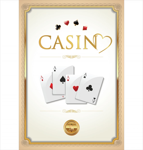 Vecteur fond de casino