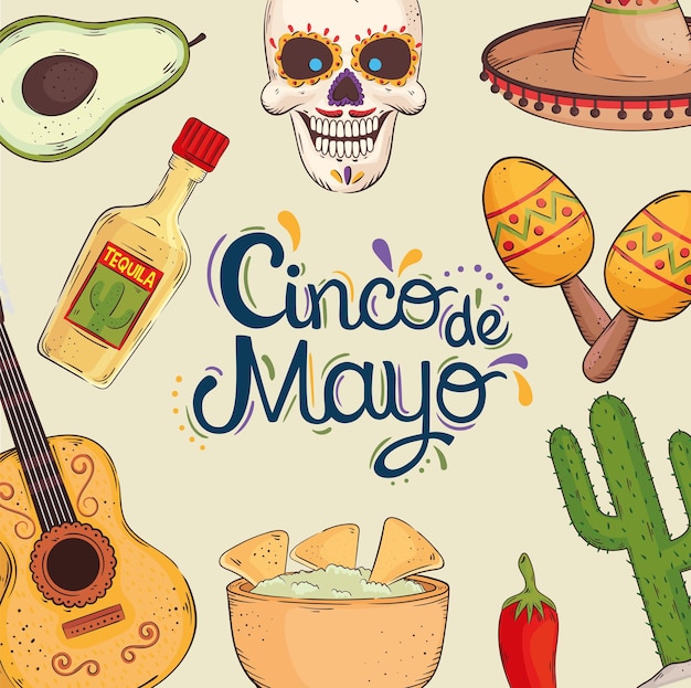 Fond De Célébration De La 5ème De Mayo