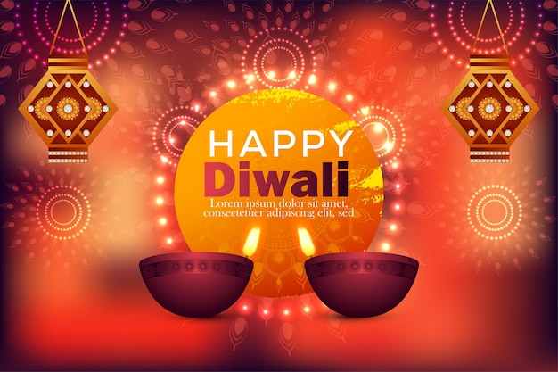 Fond de célébration du festival diwali