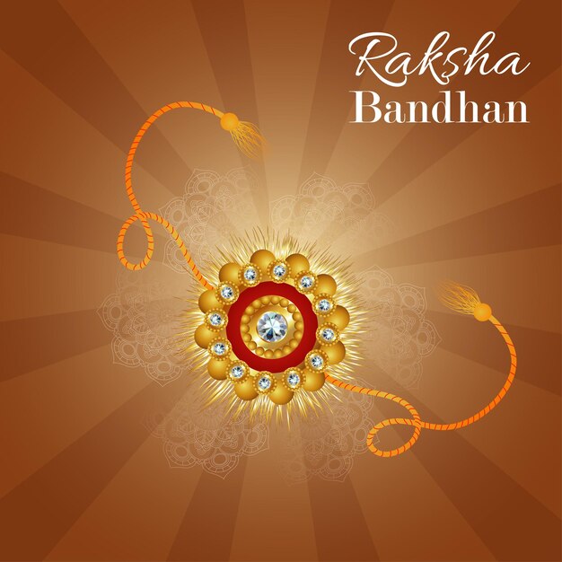 Fond de célébration du festival indien joyeux raksha bandhan