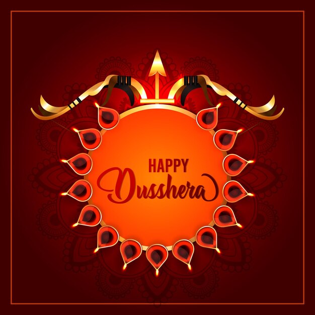 Fond De Célébration Dussehra Heureux