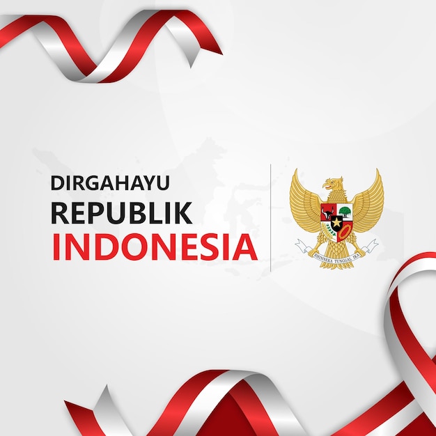 Fond de célébration de la fête de l'indépendance de l'Indonésie
