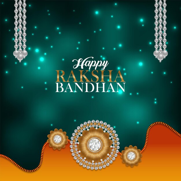 Fond de célébration joyeux raksha bandhan