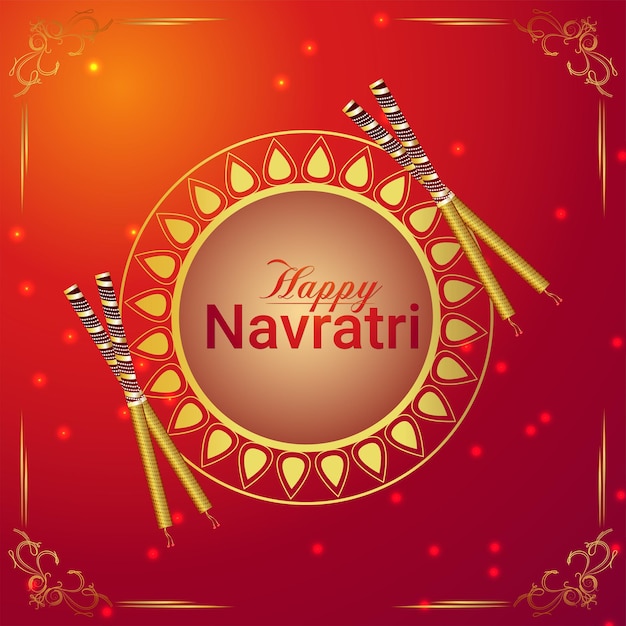 Fond de célébration de navratri heureux