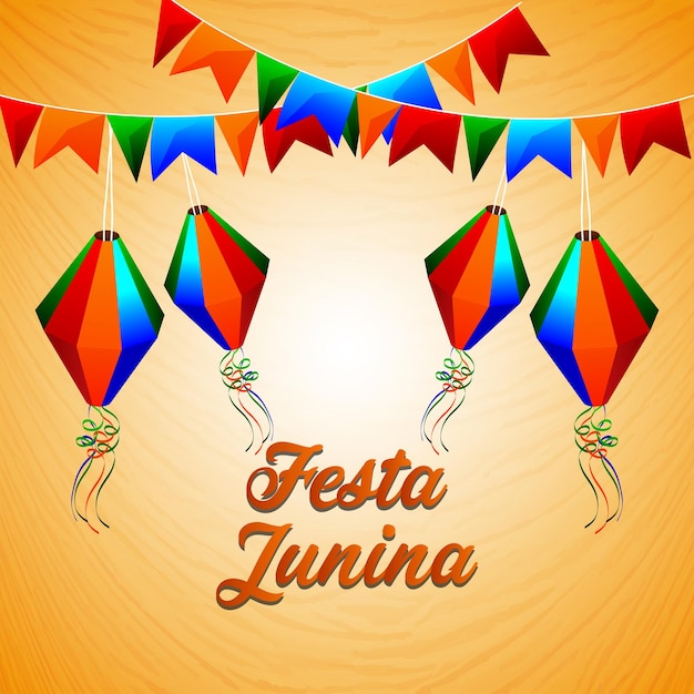 Fond de célébration réaliste festa junina