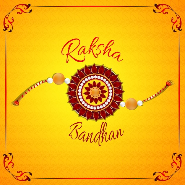 Fond de célébration réaliste heureux raksha bandhan