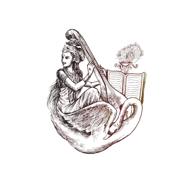 Fond de célébration de Vasant Panchami. Illustration vectorielle.