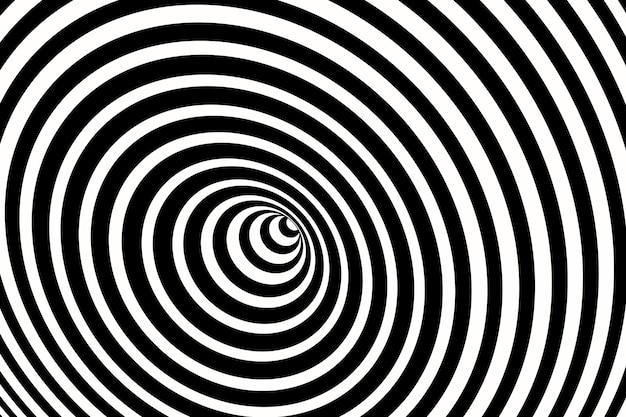 Fond de cercle spirale design plat