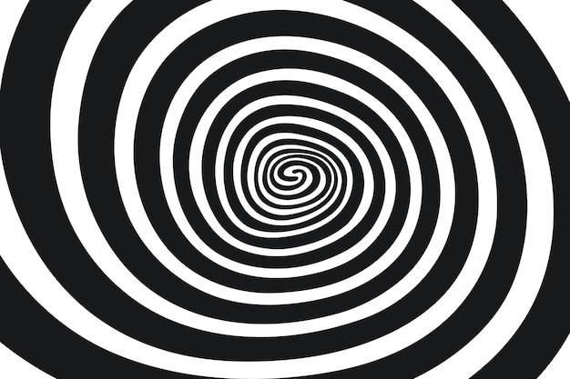 Fond de cercle spirale design plat