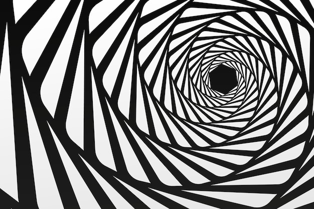 Fond de cercle spirale design plat