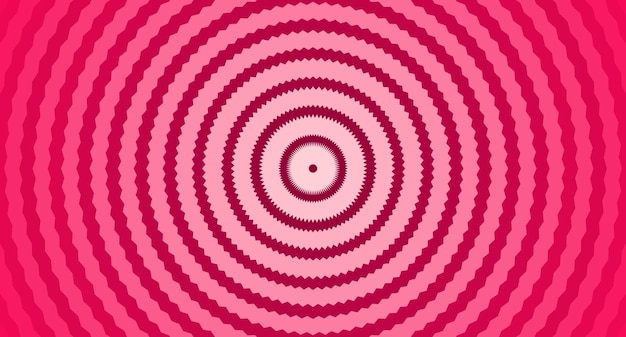 Fond de cercles concentriques roses Illustration vectorielle