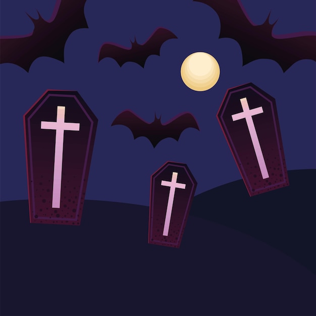 Fond de cercueil Halloween