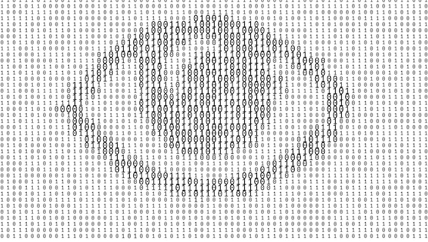 Fond de chiffres de code binaire dégradé