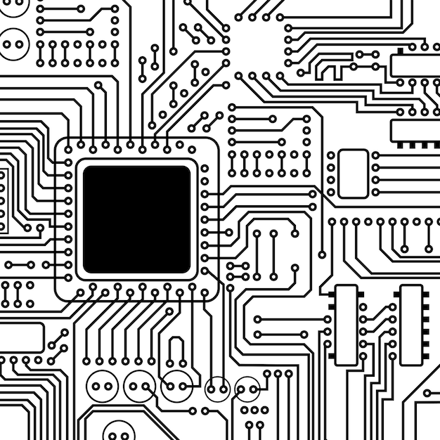 Fond De Circuit électrique