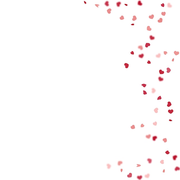 Fond de coeur. Bannière du 8 mars avec coeur plat. Modèle de confettis vintage vide rose rouge. Carte de Saint Valentin avec coeurs classiques. Explosion Comme Signe. Modèle vectoriel pour carte de fête des mères.