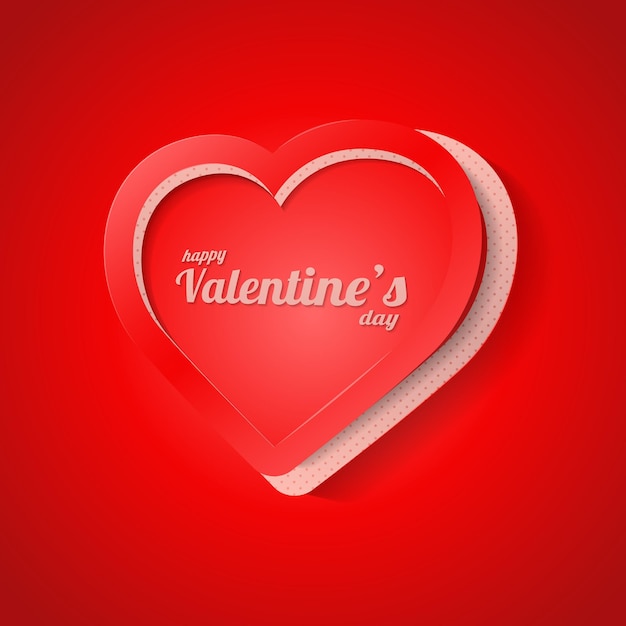 Fond de coeur réaliste adapté à la salutation de la Saint-Valentin