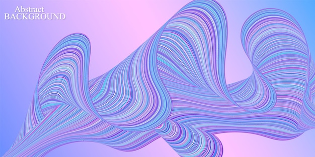 Fond coloré arc-en-ciel Rayures flux vague Conception abstraite fluide