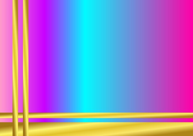 un fond coloré avec une bordure dorée et un bleu jaune et vert avec un bleu et vert jaune