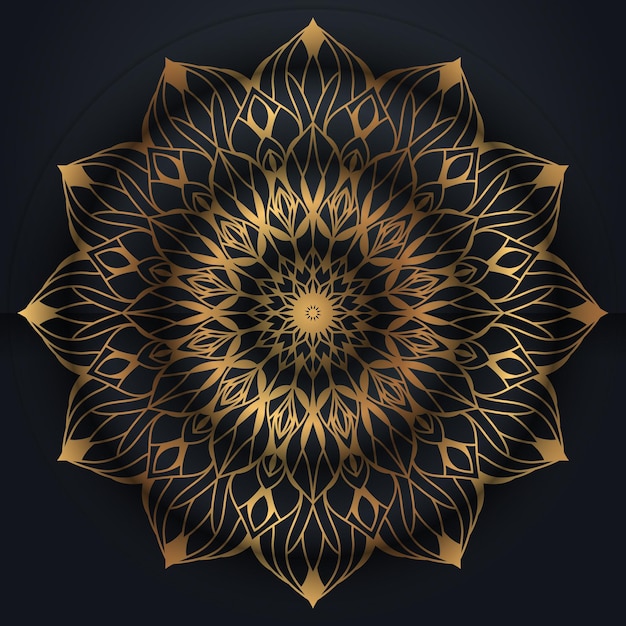 Fond Coloré De Conception De Mandala Ornemental Islamique De Luxe