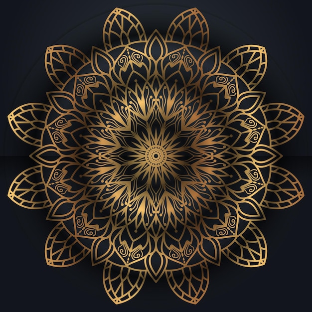 Fond Coloré De Conception De Mandala Ornemental Islamique De Luxe